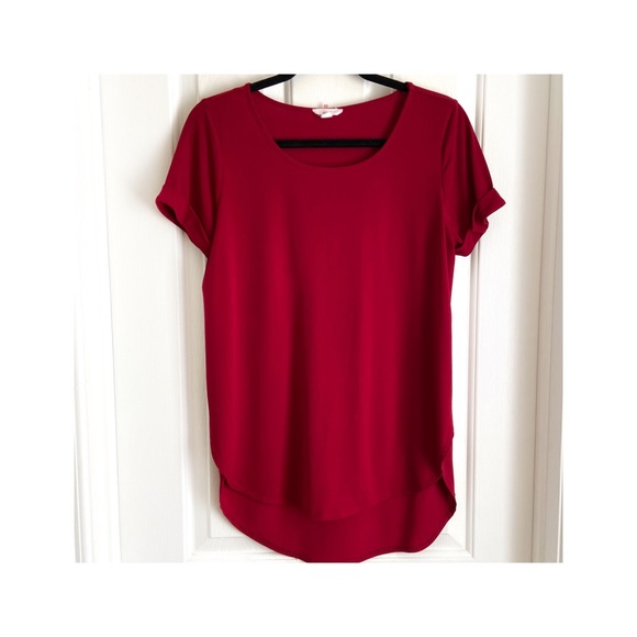 Red Flowy Top - Picture 1 of 3